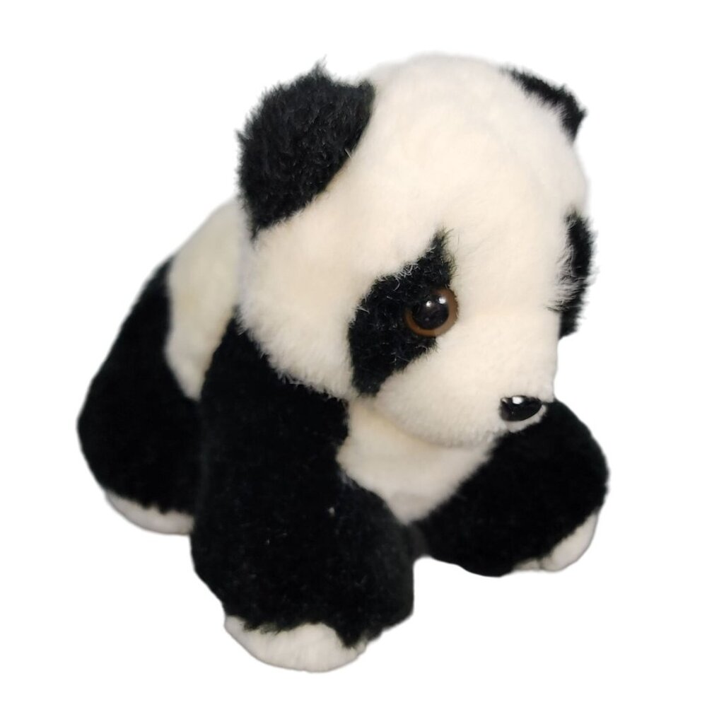Vintage Embrace 1987 Panda Bear Plush Stuffed Animal Made in Korea Platinum Mgt